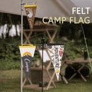 Outdoor Camping Bunting Pennant Garland Tent Scene Layout Triangle Hanging