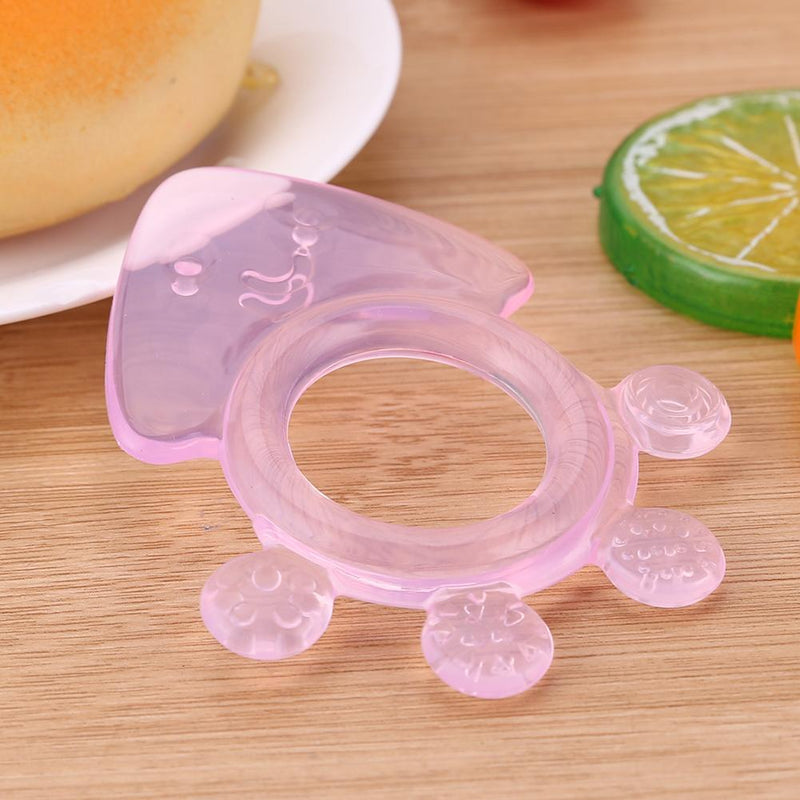 Cute Baby Teether Kids Silicone Teething Chewable Pacifier (Pink Octopus) Newly
