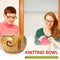 Round Wooden Yarn Bowl Wool Storage Knitted Crocheted Holder Bowls Sewing S