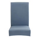 Thin Stretch Chair Covers Light Blue Elastic Seat Case Slipcovers (6pcs)