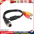 M12 4Pin Aviation Head to RCA Female DC Male Extension Cable Adapter A) Newly