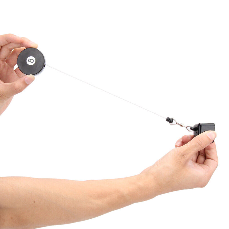 Billiards Snooker Pool Cue Chalk Holder Retractable Drawing Belt Clip