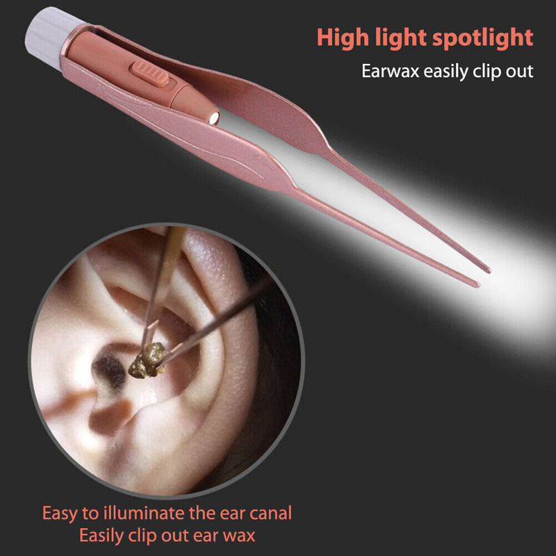 Narrow Ear Picker Cleaner Set with LED Light Ear Narrow Remover Earpick Sc