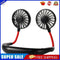 Portable Hands-Free Mini USB Air Cooler Neck Fan Summer Sports Fan (Black)