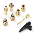8pcs/set Aluminum Alloy Bike Valve Conversion Nozzles Bicycle Valve Adapter
