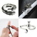 Jewelry Thimble Yarn Guides Knitting Loop Knitted Ring Sewing Hook Crochet Loop