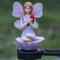 2*Solar Flower Fairy Light Outdoor Lawn Stakes Lamps Garden Decor (Purple)