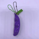 Rubber Stress Relief Edamame Keychain Squeeze Cute Peas Beans Gift Toys