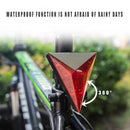 Waterproof Adjustable Mountain Bike Tail Light Flash Safety Warning Lamp