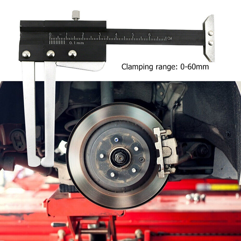 Brake Disc Thickness Measuring Vernier Caliper Car Tyre Plate Wear Depth Ru