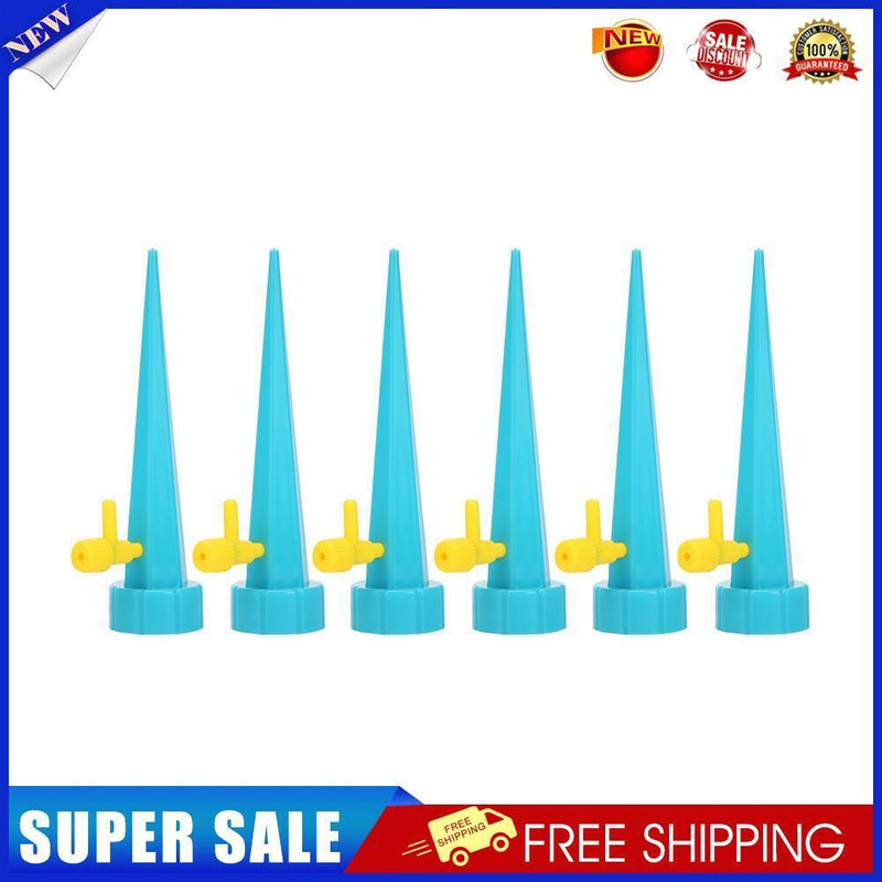 6pcs Automatic Watering Spikes System for Plants Drip Irrigation (Blue)