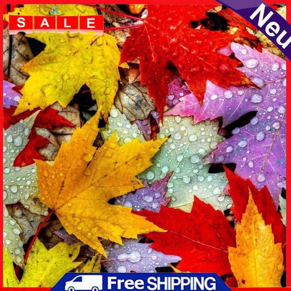 5D DIY Full Drill Diamond Painting Maple Leaf Embroidery Craft Kit Bedroom Decor