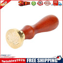 Retro Plant Pattern Wax Seal Stamps Wood Handle Sealing Wax DIY Crafts (03)
