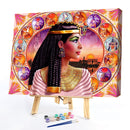 Cleopatra Frameless Picture Oil Paint By Numbers Hand Painted Picture for Home