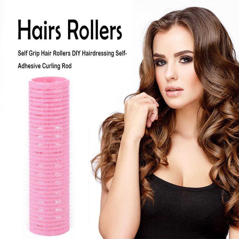 Self Grip Hair Rollers Curlers DIY Hairdressing Self-Adhesive Hair Curling Rods