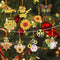 #A 10pcs Pendants Single Side 5D DIY Hanging Ornament Cartoon Christmas Decorati