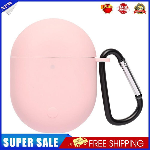 For Redmi AirDots 3 Pro Silicone Protective Case Cover with Keychain (Pink)