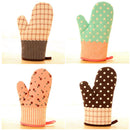 1 Pcs Cotton Thick Kitchen Baking Cook Insulated Padded Oven Gloves Mitt