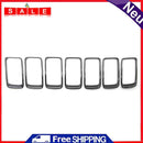 7pcs/set Gloss Black ABS Plastic Grill Rings for JEEP Grand Cherokee 2014-2016