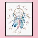 11CT Partial Embroidery Wind Bell Cotton Print Cross Stitch Home Decoration