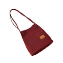 Travel Women's Sling Bag Shoulder Bags Ladies Pouch Flax Cloth Handbags Bags