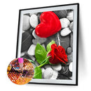 Diamond Painting Valentine Love Rose Full Round Drill Picture of Rhinestone K