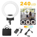 36W 240pcs LED Ring Light 5500K Dimmable Lamp Studio Video Camera