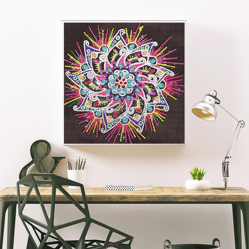 5D DIY Special Shaped Diamond Painting Mandala Cross Stitch Craft Kits Wall Art