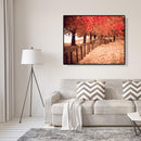 Painting By Numbers Kit DIY Autumn Path Hand Painted Canvas Oil Picture Craft
