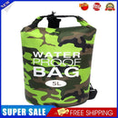 Waterproof Swimming Bag Camouflage Outdoor Camping Dry Sack (5L Green)