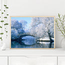 5D Diamond Painting Kit DIY Snow scene Full Round Drill Mosaic Picture Art