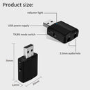 USB Transmitter Music Audio Receiver 3 in 1 Bluetooth 5.0 Adapter Sound Card
