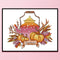 Partial Embroidery Teapot Stamped Canvas 14CT DIY Cross Stitch Kits (J537)