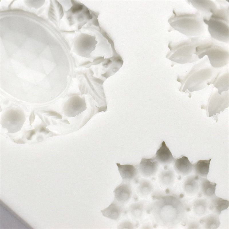 Drip Mold 5 Cavity European Gem Silicone Mold Chocolate Mould Turn Sugar