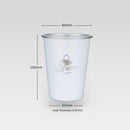 Stainless Steel Camping Cup Outdoor Travel Coffee Beer Drinks Mugs (White)