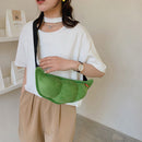 Creative Peas Shoulder Bag Plush Purse Cute Cartoon Chest Crossbody Phone Bags