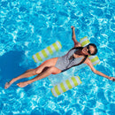 PVC Water Hammock Float Lounger Pool Inflatable Recliner Chair (Yellow)