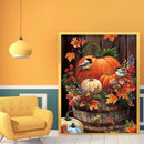 Full Drill Diamond Painting 5D DIY Pumpkin Rhinestone Picture Wall Decor Poster