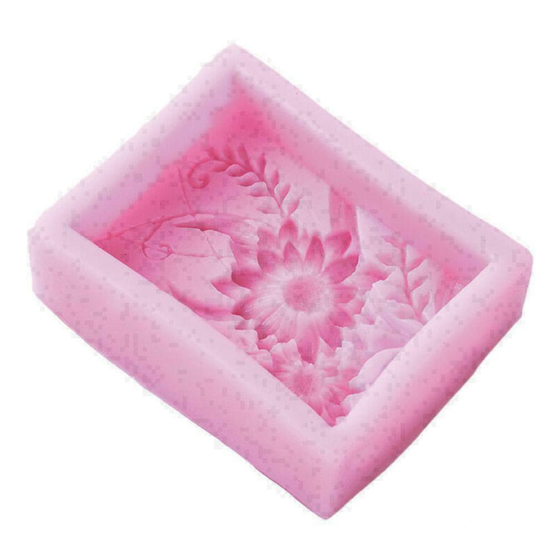 Silicone Sun flower Handmade Soap Mold Candle Mould Single Q0K9
