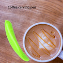 Electrical Latte Pen Coffee Carving Cappuccino Pull Flower Decor (Green)
