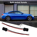 2pcs T10 W5W 147 501 LED Bulb Holder Adapter Harness Female Plugs Connectors