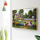 Diamond Embroidery Picture Kit House Garden Mosaic DIY Bead Art for Wall Gift