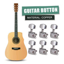 Guitar String Tuning Pegs 6pcs Semi-Closed Tuner Machine Heads for Folk Gui