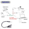 3.5mm Female Male, 2 Female Audio Splitter Cable Adapter Microphone Mic Y