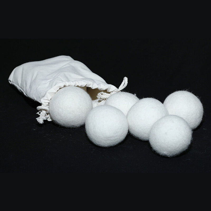 Reusable Wool Dryer Balls Softener Laundry Washing Machine Fleece Dry (5cm)