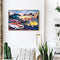 Digital Paint Car Painted By Numbers On Canvas Wall