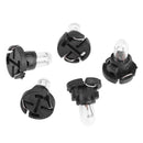 5PCS T4 12V Car Auto Interior Instrument Light Bulbs Dashboard Lamp Warm Light