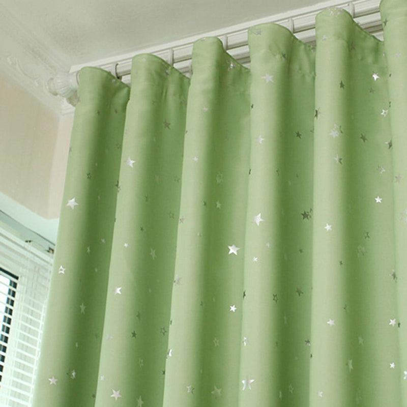 Full Blackout Shading Stars Bedroom Balcony Curtains Hook Grommet Purdah(5)