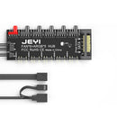 JEYI 4-pin PWM Cooling Fan HUB Cooler Splitter Extension Adapter with 60cm Cable