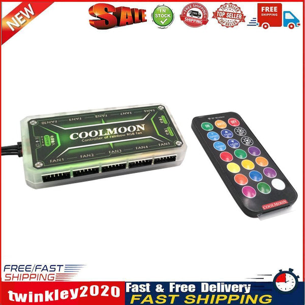 COOLMOON RGB Remote Controller DC12V 5A LED Color Intelligent Controller Newly